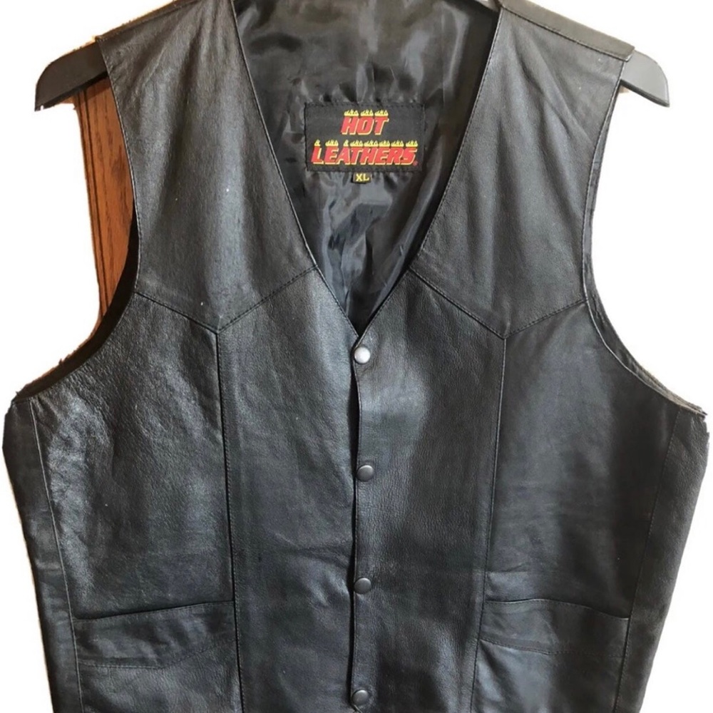 Vintage 1990’s Hot Leathers Motorcycle Vest X-Large